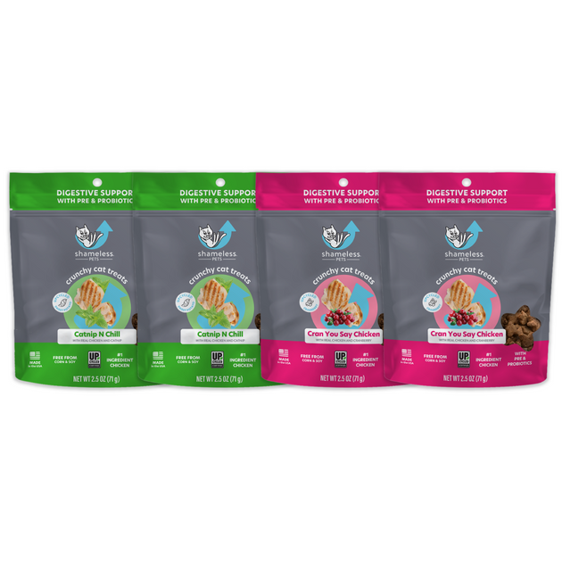 Variety Packs for Upcycled Cats and Dog Treats from Shameless Pets