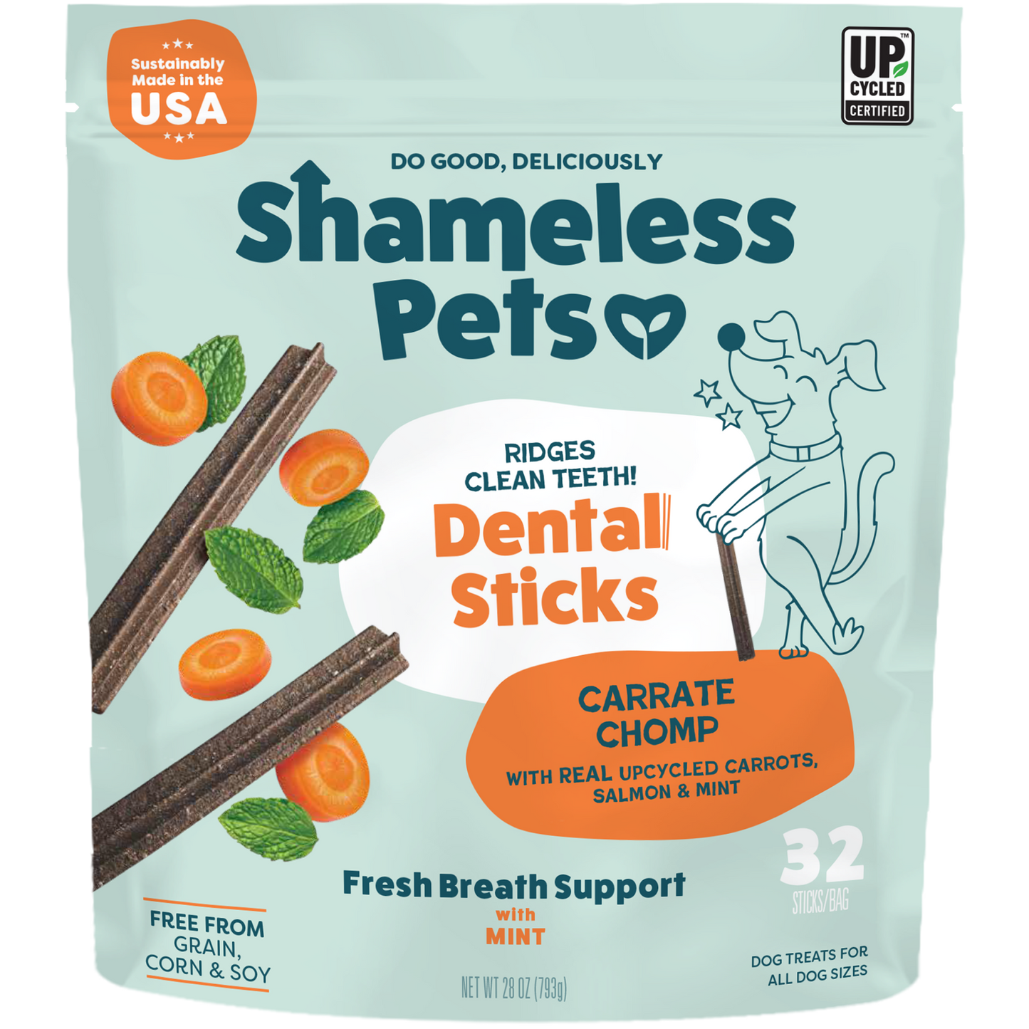 Carrate Chomp Dental Sticks 32ct