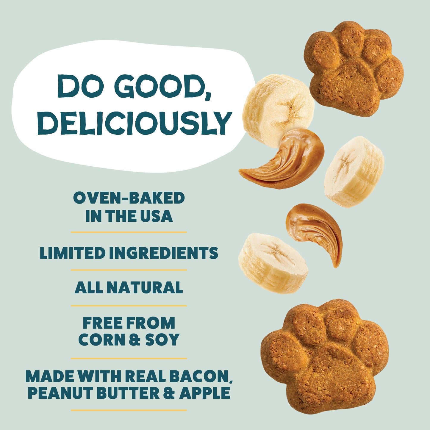 Peanut Butter Split Crunchy Bites Dog Treats 12oz