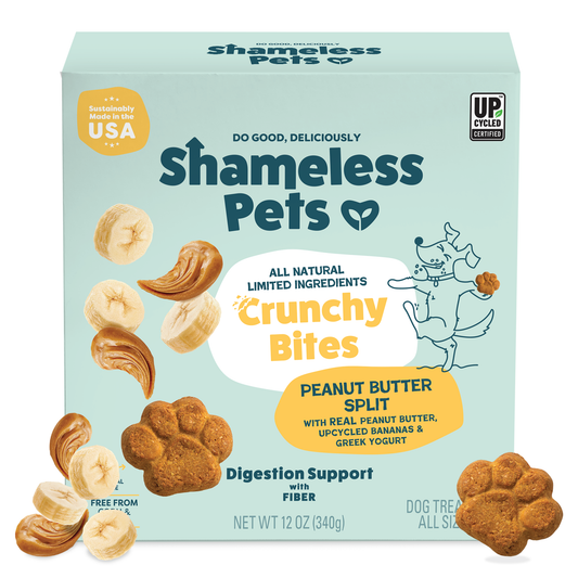 Peanut Butter Split Crunchy Bites Dog Treats