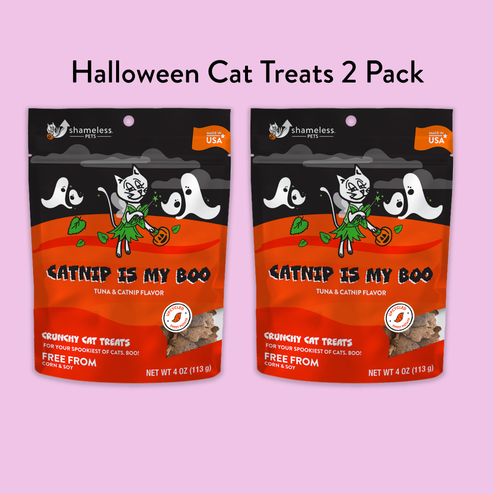 Catnip is My Boo Tuna Catnip Crunchy Cat Treats from Shameless Pets