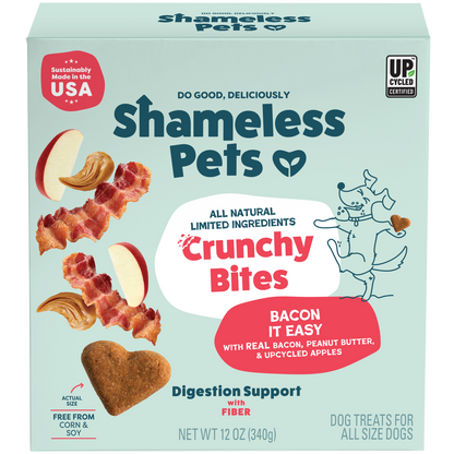 Bacon It Easy Crunchy Bites Dog Treats 12oz