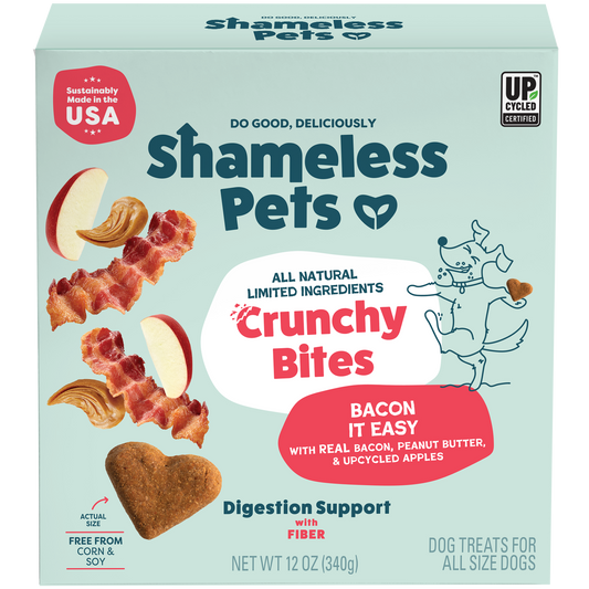 Bacon It Easy Crunchy Bites Dog Treats 12oz