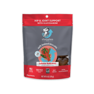 Shameless Pets Lobster Rollover Soft Baked Dog treats. All Natural and Upcycled Ingredients