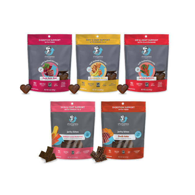 Variety Packs - Upcycled Pet Treats for Cats and Dogs – Shameless Pets